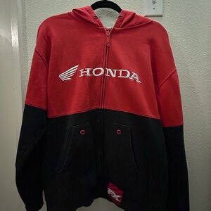 Honda Red and Black Hoodie